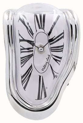 Exaequo Melting Watch Melting Clock - ABS Silver Colour Case - White Dial EX 0011.0002