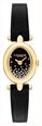 Coach Sammy Crystal Black Dial With Black Leather Strap Oval Gold Dial Ladies Watch 14504739