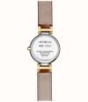 Herbelin Lady H Quartz (26mm) Silver 'Clous de Paris' Guilloché Dial / Brown Leather Strap Watch 17512T1N28GD - alternate view 3