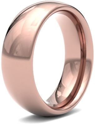 James Moore Wedding Rings | 18ct Rose Gold | 7mm | Heavy | Traditional Court | AG_7GHC-18R