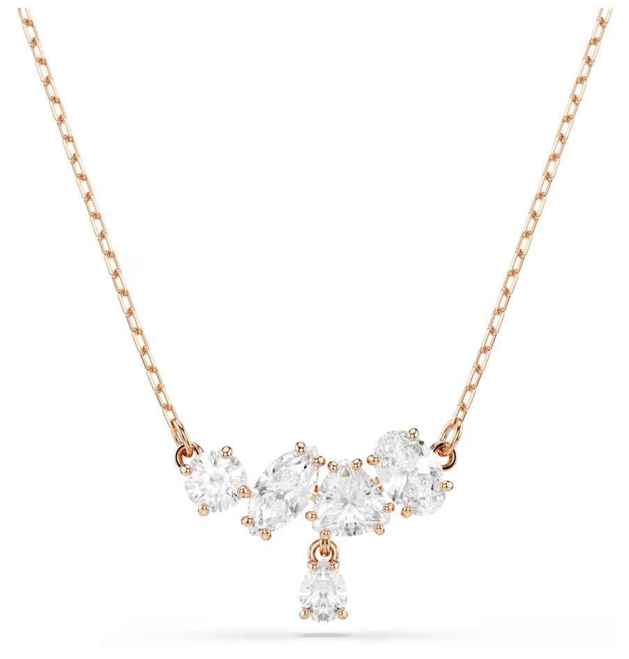 Swarovski 5747996 Mesmera necklace, Mixed cuts, White, 18K Jewellery