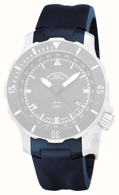 Mühle Glashütte Seebataillon GMT Blue Rubber Strap - STRAP ONLY - NO BUCKLE M1-28-62-KB-II STRAP ONLY