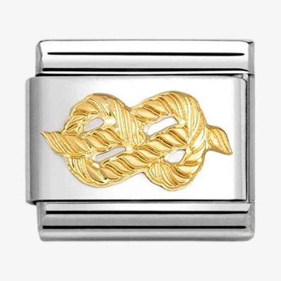 Nomination Classic Infinity Knot Gold Charm 030149/59