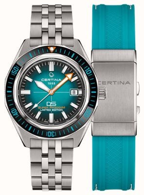 Certina DS Super PH2000M Powermatic 80 STC Limited Edition (43mm) Blue Gradient Dial / Titanium Bracelet Watch C0506074404110