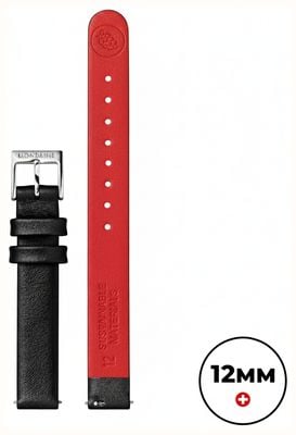Mondaine Vegan Grape Leather Strap - Black - (12mm) FG311221Q