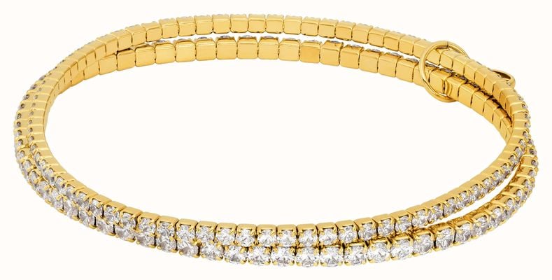Michael Kors KORS BRILLIANCE Gold-Tone Cubic Zirconia Double Strand Tennis Bracelet MKJ8359CZ710