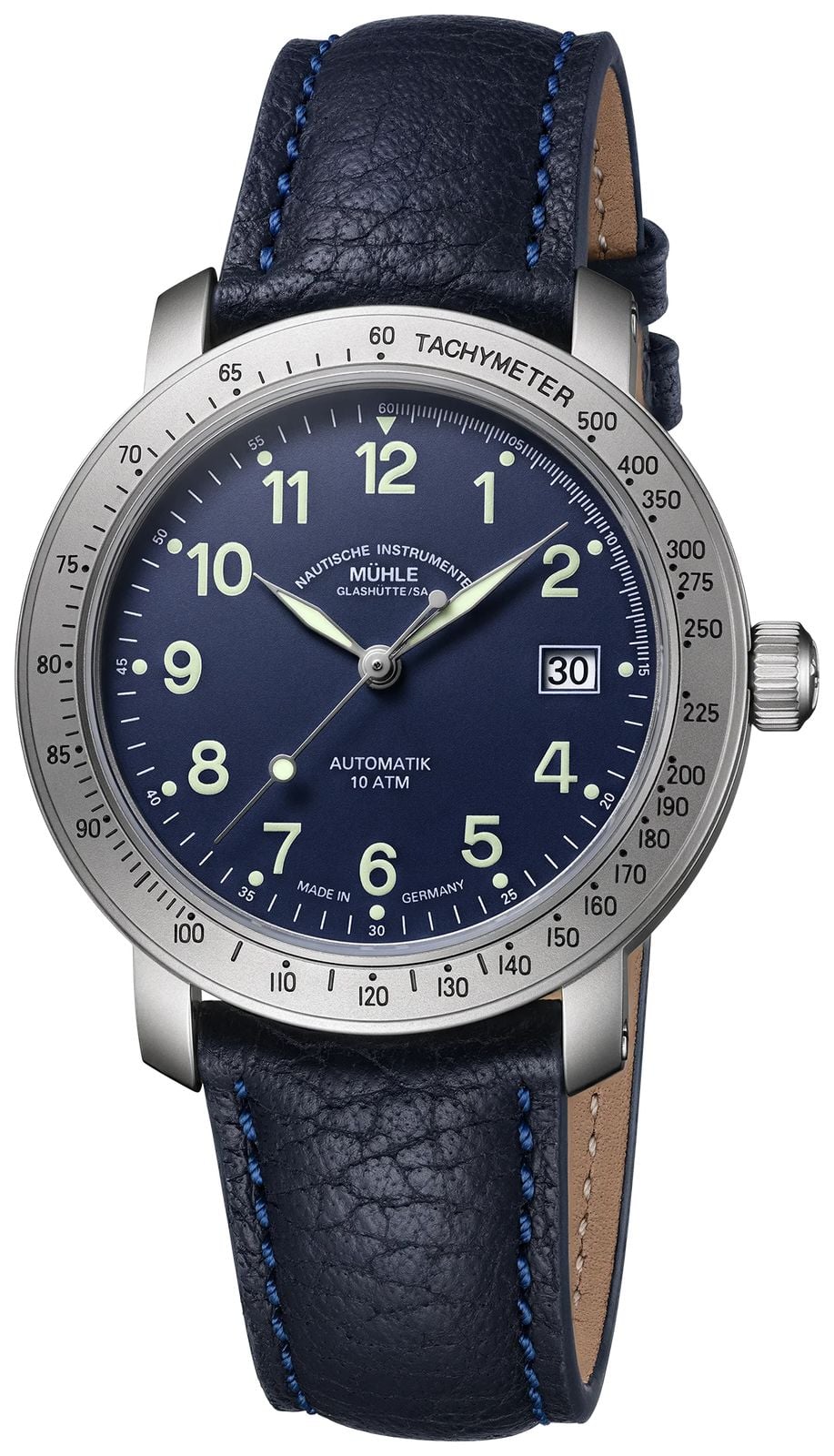 MÃ¼hle GlashÃ¼tte M1-30-01-1996-LB Marinefliegeruhr-I Watch