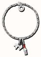 Thomas Sabo Charm bracelet Sterling Silver Bow And Lipstick X0163-001-12-L18.5 - alternate view 2