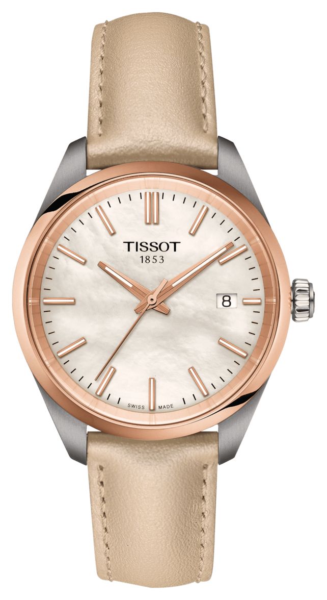 Tissot T1502102611100 Women's PR 100 (34mm) Mother-of-Pearl Watch