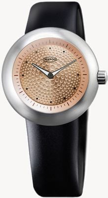 IKEPOD DUOPOD Gold Dots 003 (42mm) Gold Dial / Black Silicone Strap D003-SI-LB