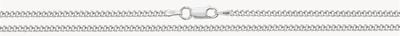 Treasure House Unisex Silver Fine Curb Chain 18" G1060/18