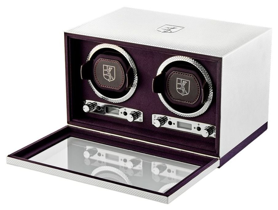 WOLF 190004 Silver Double Watch Winder - Silver Jewellery