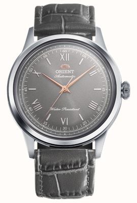 Orient Bambino Automatic Limited Edition (38mm) Grey Dial / Grey Leather Strap RA-BB0006N30B