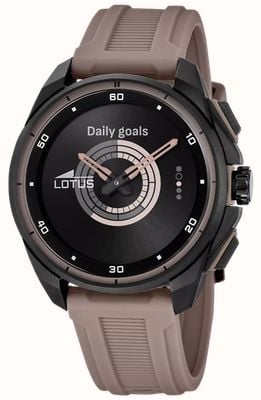 Lotus Connected Full D Hybrid Smartwatch (42.5mm) Digital Display / Pink Rubber Strap 20002/2
