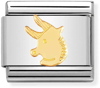 Nomination Classic Taurus 18ct Gold & Steel Charm 030104/02