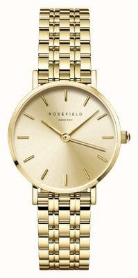 Rosefield Small Edit (26mm) Champagne Gold Dial / Gold-Plated Stainless Steel Bracelet SCGSG-S05