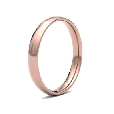 James Moore Wedding Ring  | 3mm | Light | Size Traditional Court | AG_3LLC-9R AG_3LLC-9R