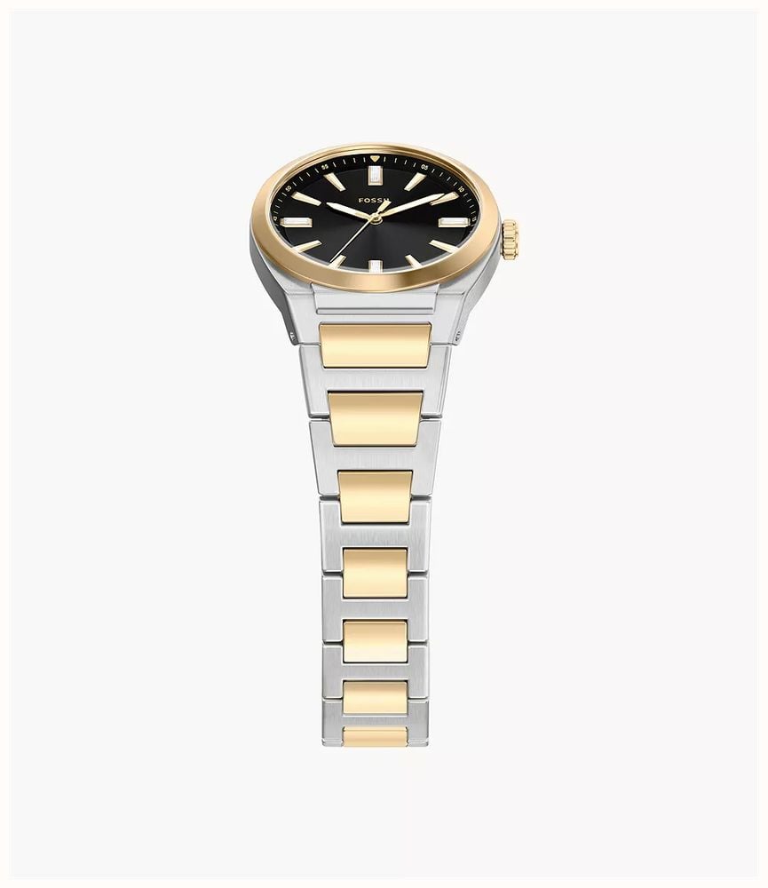 Fossil Everett 27 mm Three-Hand Two-Tone Stainless Steel Fossil Watch ES5495 - alternate view 3