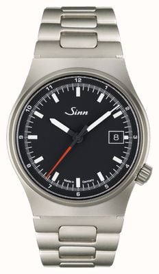 Sinn 544 RS Automatic (38.5mm) Matte Black Dial / Stainless Steel H-Link Bracelet 544.011 H LINK