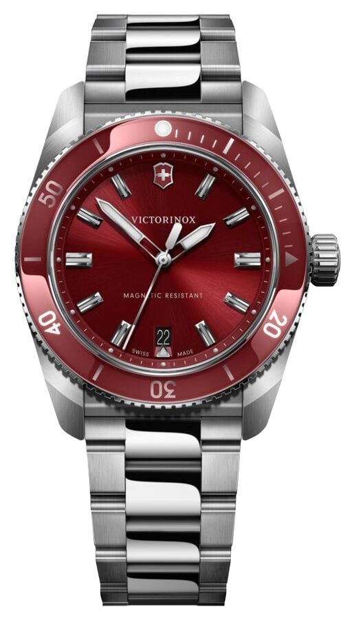 Victorinox 242098 Maverick Quartz (39mm) Red Dial / Watch