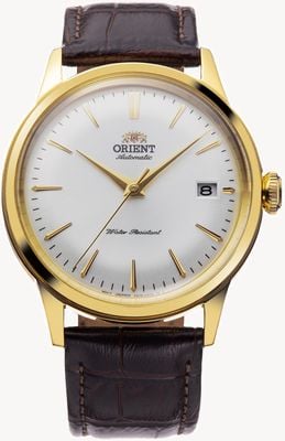 Orient Bambino Mechanical (38mm) White Dial / Brown Leather RA-AC0M01S30B