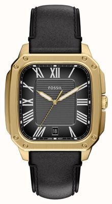 Diesel Men's Cliffhanger (40mm) Black Dial / Black Leather Strap