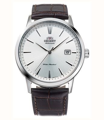 Orient Mechanical Contemporary (41.6mm) Silver Dial / Brown Leather Strap RA-AC0F07S30B