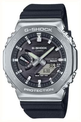 Casio G-Shock Metal Covered 2100 (44.4mm) Black Hybrid Dial / Black Bio-Based Resin Strap GBM-2100-1AER