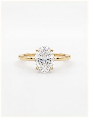 9ct Yellow Gold 1.02ct Oval Cut Lab Grown Diamond Ring LGDR051-N