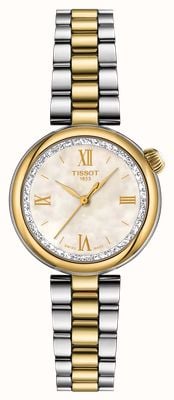 Tissot Desir Quartz (28mm) Mother of Pearl Dial / Two-Tone Stainless Steel Bracelet T1520102211801