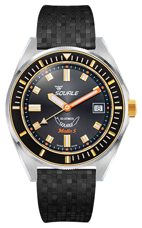 Squale MATICGBKBK.MRBK Matic S Automatic (39mm) Sunray Black Watch
