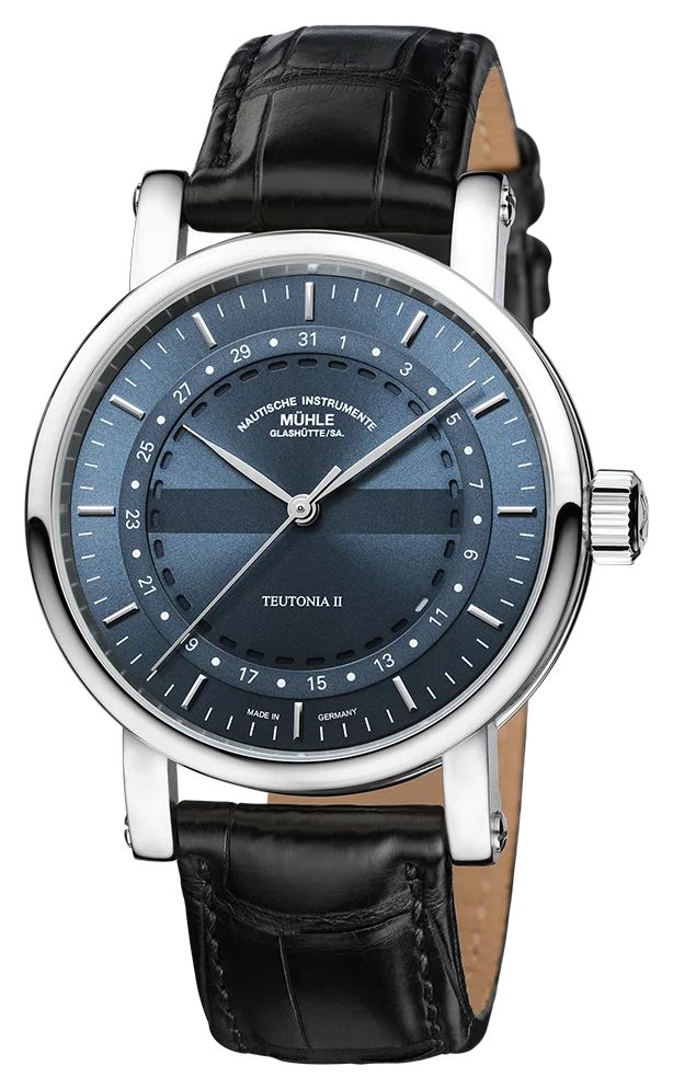 Mühle Glashütte M1-33-52-LB Teutonia II Ring-Date Watch