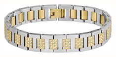 Lacoste Metropole Crystal & Two Tone Gold IP Stainless Steel Bracelet Watch 2040636 - alternate view 3