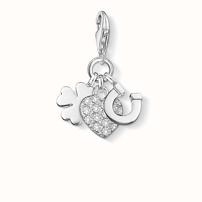 Thomas Sabo Lucky Charm Charm White 925 Sterling Silver/ Zirconia 0870-051-14