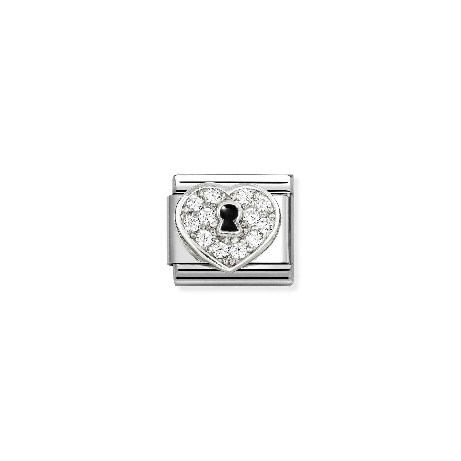 Nomination 330328/09 Classic Heart with Keyhole Cubic Jewellery
