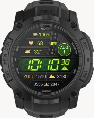 Garmin Instinct 3 - Tactical Edition AMOLED Outdoor GPS Smartwatch (50mm) Black with Black Band 010-03020-50