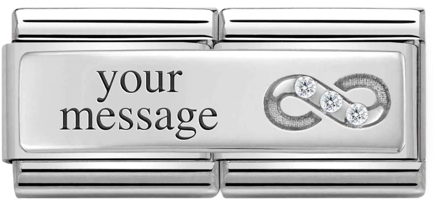 Nomination Classic Infinity Sterling Silver & Steel Charm 330731/14