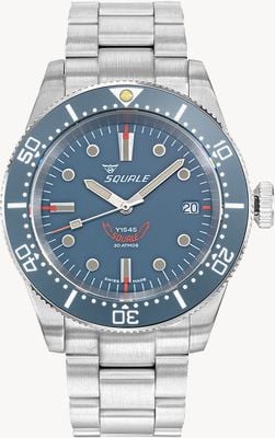 Squale 1545 Grey (40mm) Grey Dial / Stainless Steel Bracelet Watch 1545GG.AC