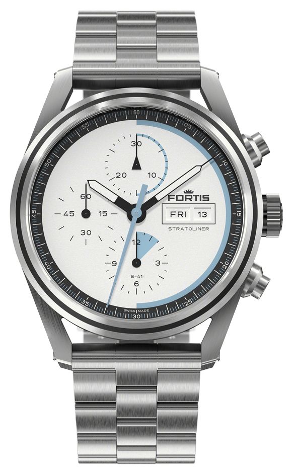 FORTIS F2340006 Stratoliner S-41 Automatic White Dust (41mm Watch
