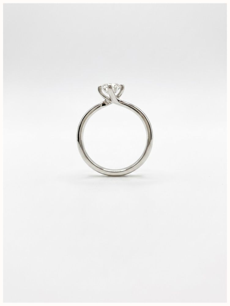 0.50ct Round Brilliant Natural Diamond Platinum Solitaire Ring IGI Certified FCD28377 - alternate view 3