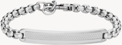 Fossil Men's Knox Stainless Steel ID Style Bracelet JF04767040
