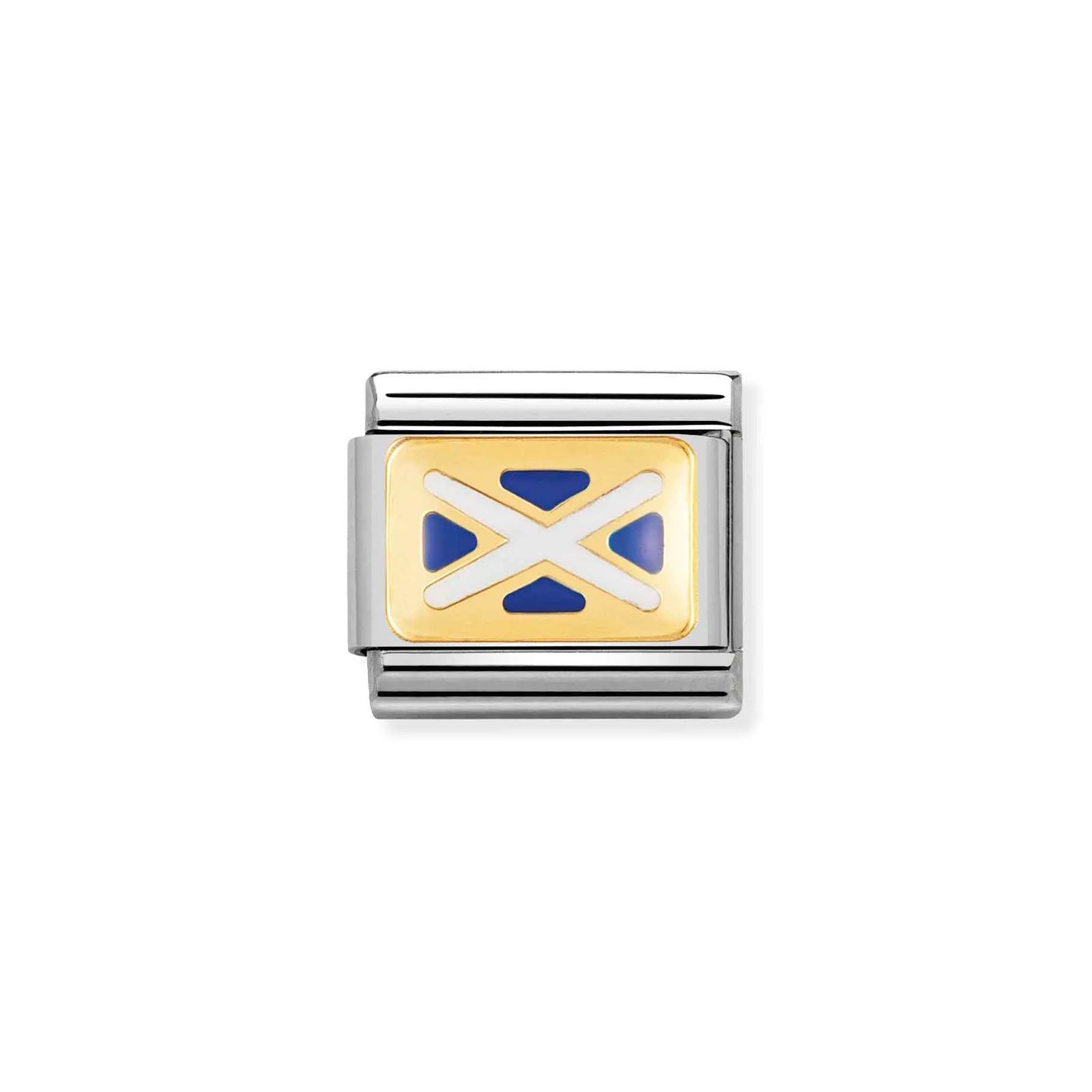 Nomination 030234/07 Classic Scotland Flag Enamel 18ct Gold Jewellery
