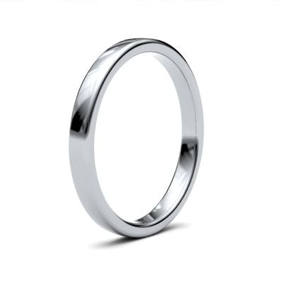 James Moore Wedding Ring  | 2.5mm | Medium | Size Soft Court | AG_2.5LMS-9W AG_2.5LMS-9W