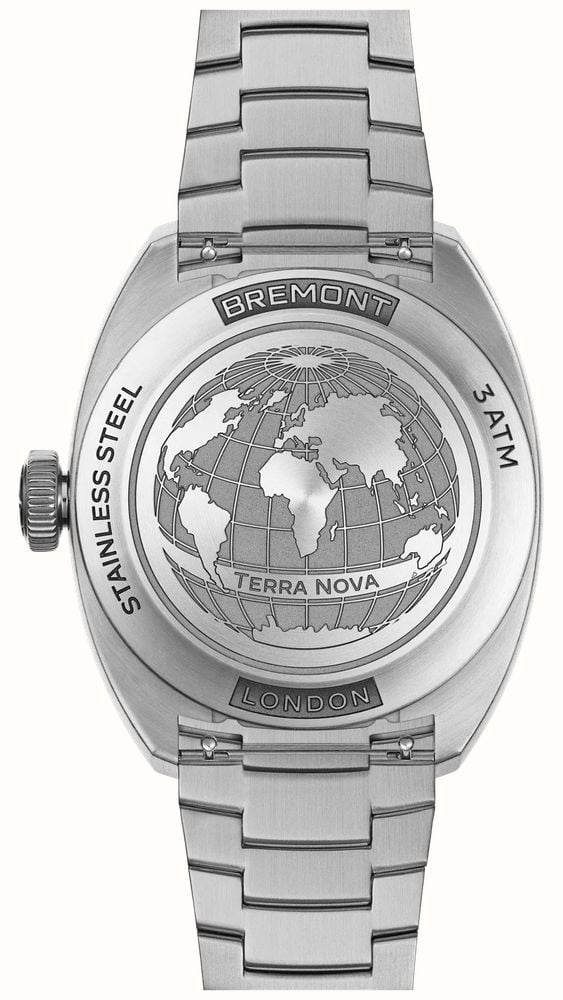 Bremont Terra Nova Jumping Hour Automatic (38mm) Closed-Case Dial / Stainless Steel Bracelet TN38-JH-SS-CC-B - alternate view 2