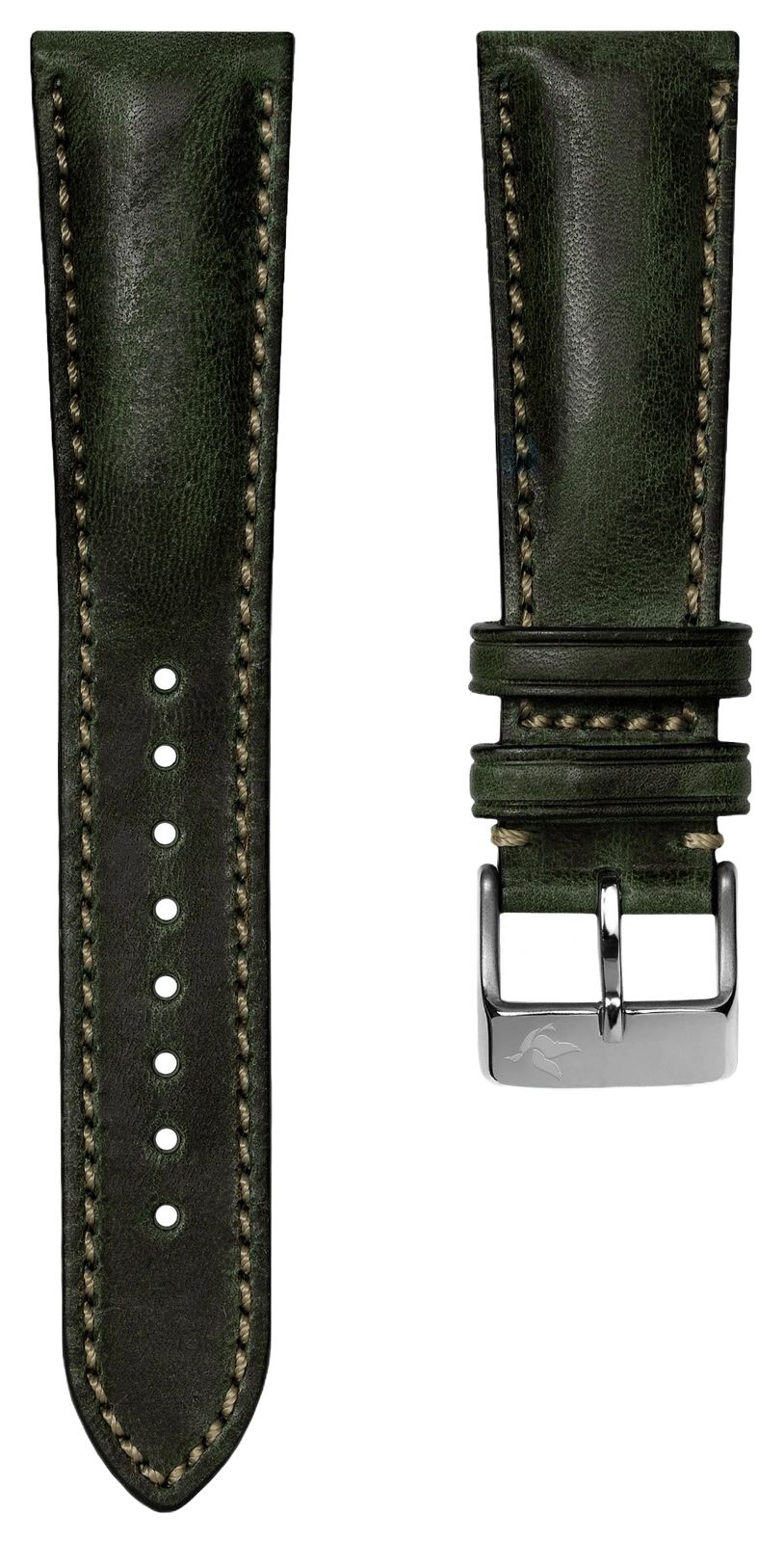 Duckworth Prestex HORWEEN-DARKGREEN-20 Dark Green Horween Watch