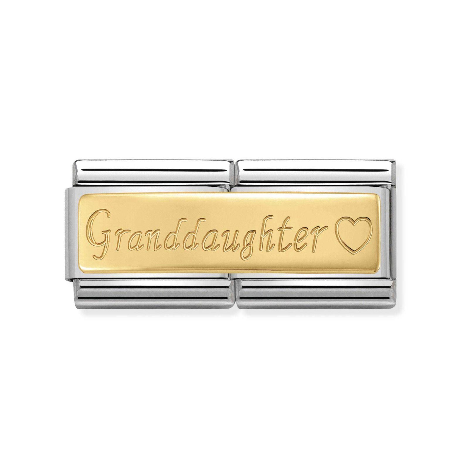 Nomination 030710/15 Classic Granddaughter 18ct Gold & Steel Jewellery