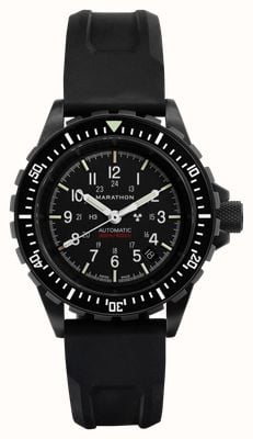 Marathon Anthracite Large (GSAR) Diver's Automatic (41mm) Black Dial / Black Rubber Strap WW194026BK-0130 WW194006BK-0130