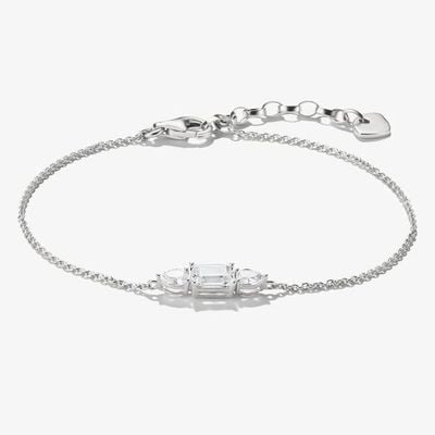 Thomas Sabo Silver Bracelet With Sparkling Zirconia Stones Bold Eleganc A2221-051-14-L19V