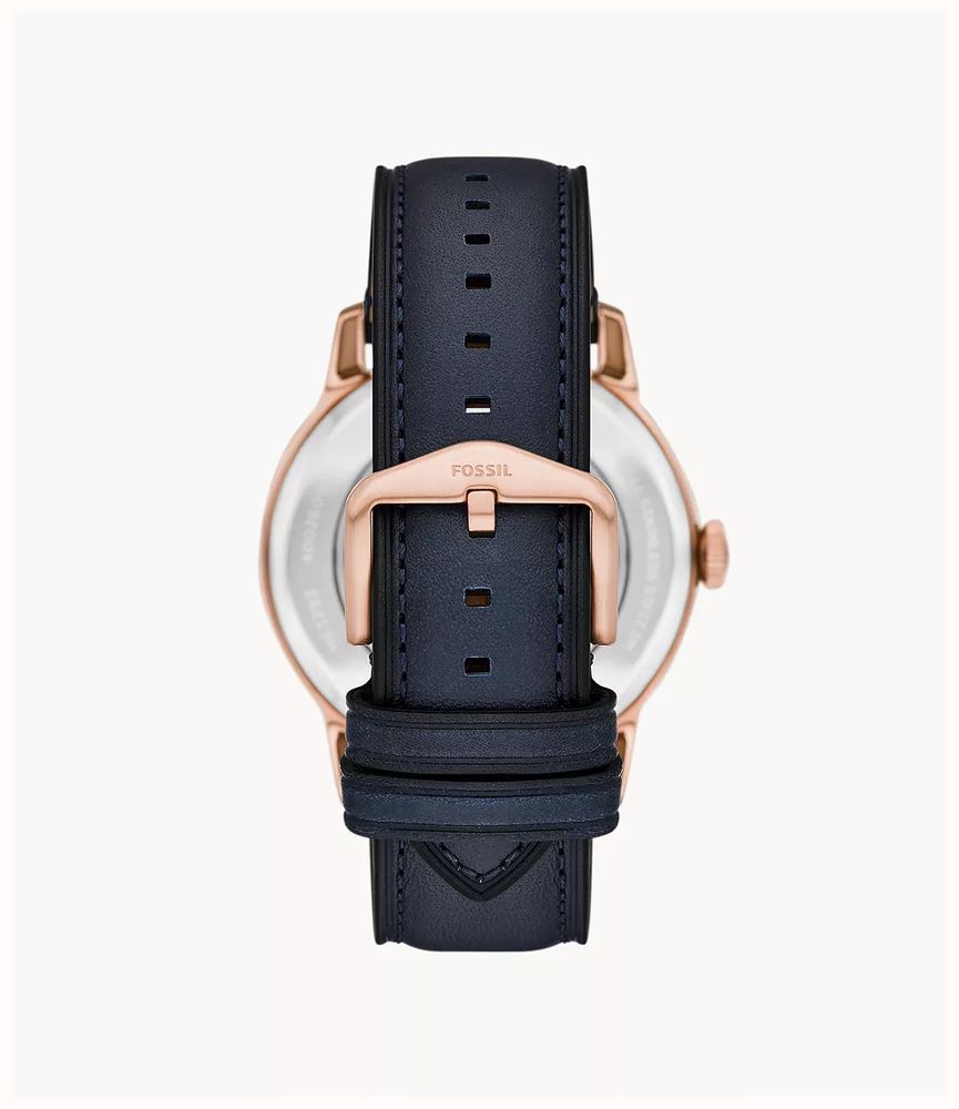 Fossil Townsman 44 mm Automatic Navy Leather ME3293 - alternate view 2