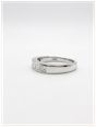 7 Stone Natural Princess Cut Diamond 18k White Gold Half Eternity Ring JM1323 - alternate view 2